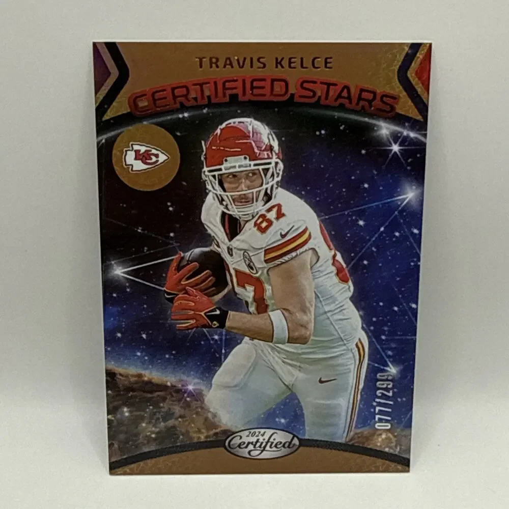 Travis Kelce 2024 Panini Certified Certified Stars #8 Bronze Mirror SP /299 KC